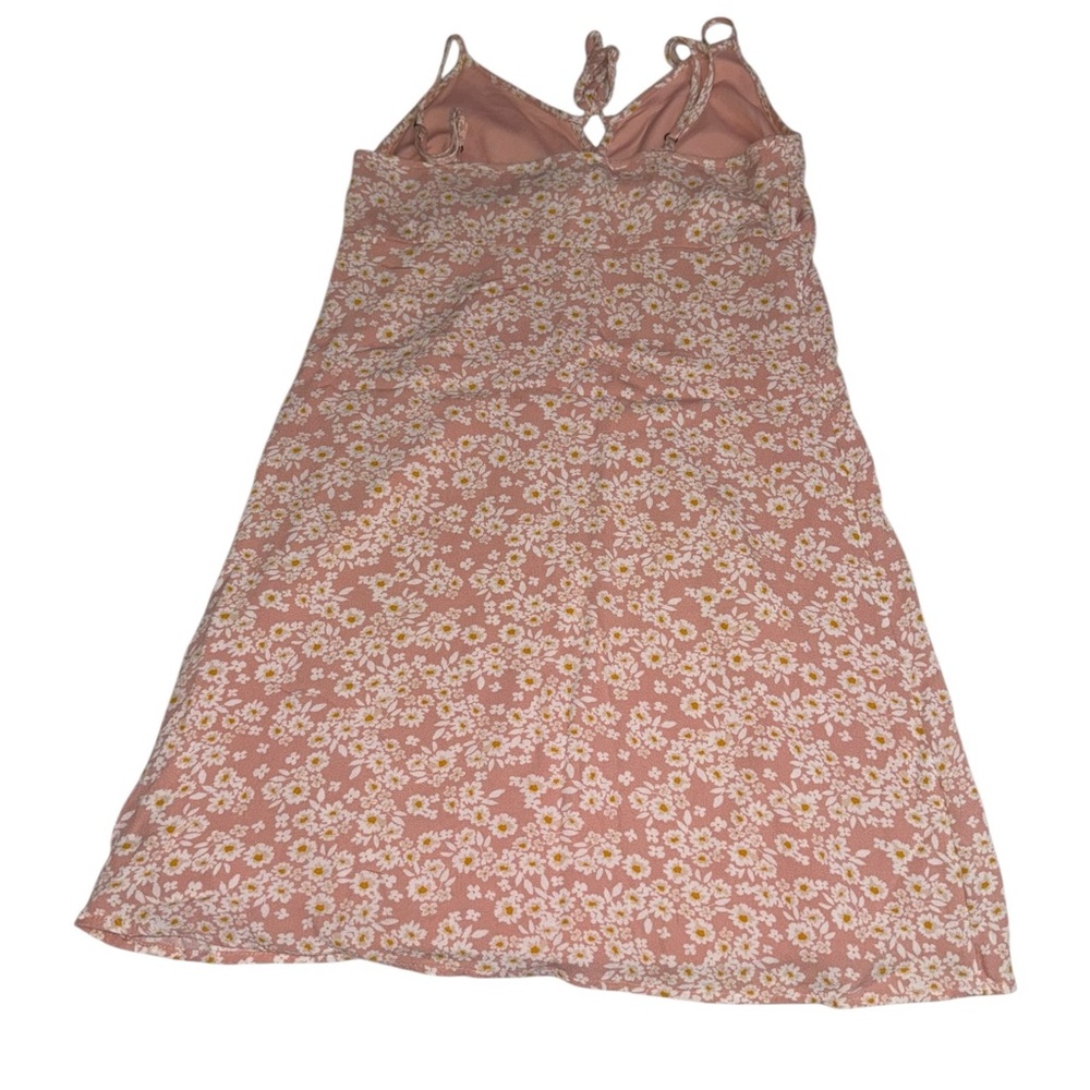 Hollister Pink & White Floral Dress with Spaghetti Straps Size Small - Picture 2 of 5